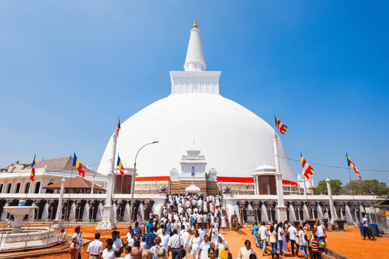 Ruwanweliseya Stupa in Sri Lanka