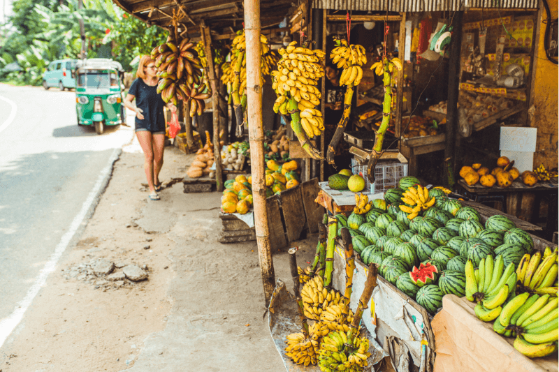 Fresh Fruits shop in Sri Lanka
